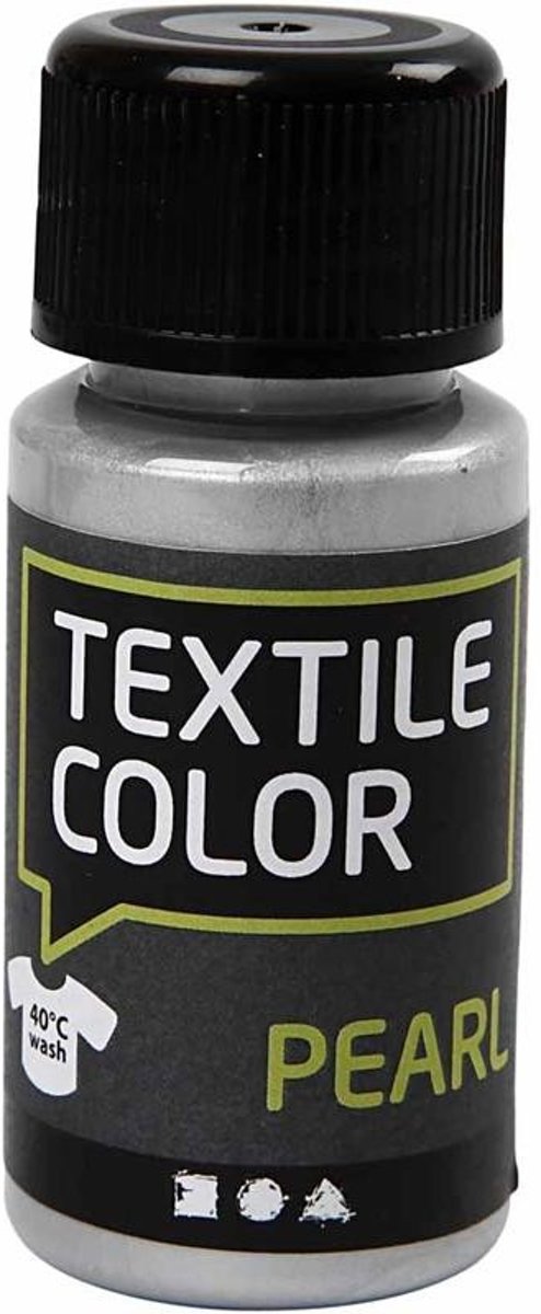 Textile Color, zilver, pearl, 50ml [HOB-33689]